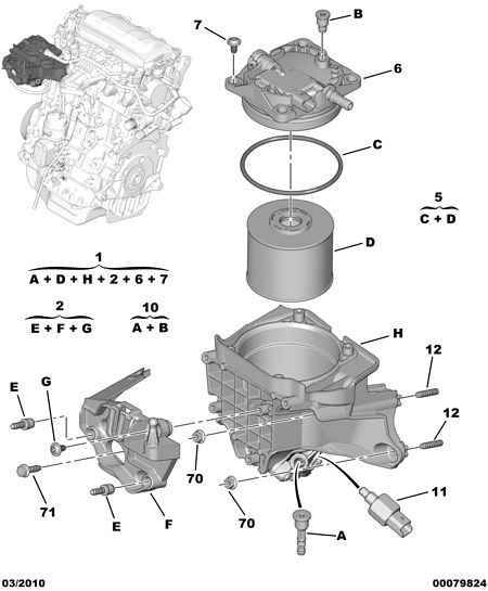 CITROËN 1906 A7 - Горивен филтър vvparts.bg