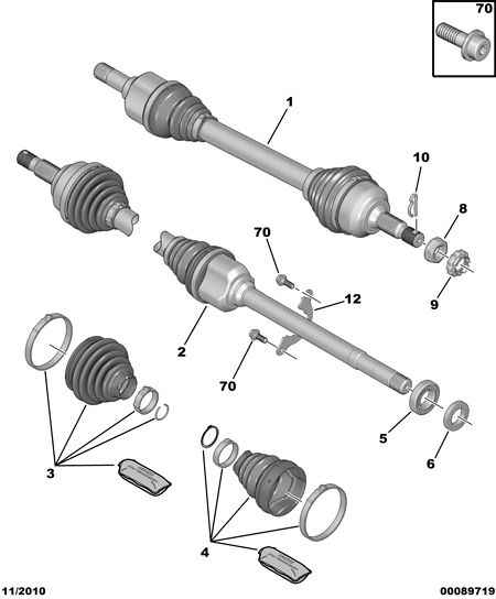 CITROËN/PEUGEOT 3273 EG - Каре комплект, полуоска vvparts.bg