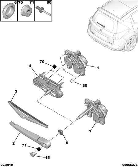 PEUGEOT 6423 91 - Перо на чистачка vvparts.bg