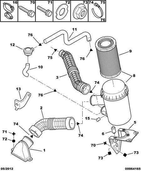 CITROËN 1444 RE - Въздушен филтър vvparts.bg