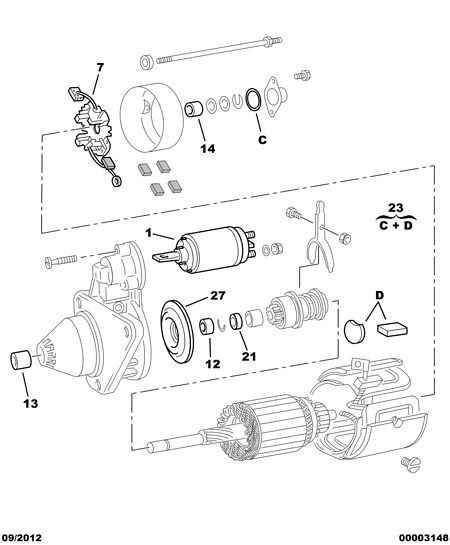 CITROËN 5826 08 - Втулка, ос на стартера vvparts.bg