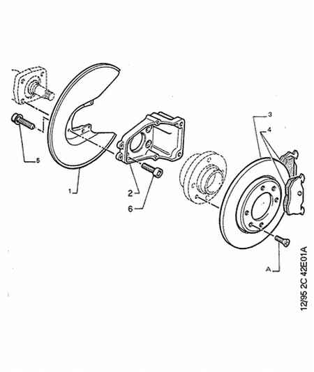 PEUGEOT 4253-11 - Комплект спирачно феродо, дискови спирачки vvparts.bg