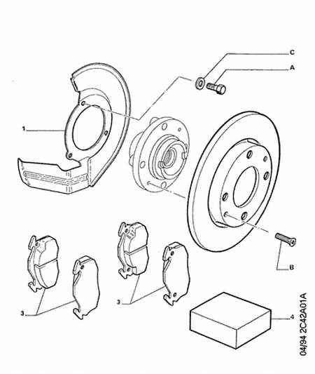 PEUGEOT 4246.A5 - Спирачен диск vvparts.bg