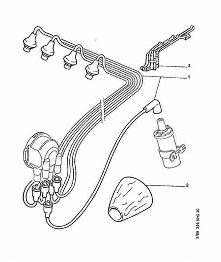 PEUGEOT 5967.J9 - Комплект запалителеи кабели vvparts.bg