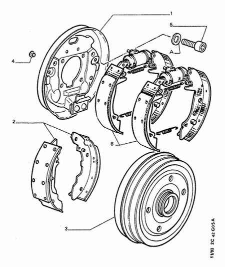 PEUGEOT 4247 31 - Спирачен барабан vvparts.bg