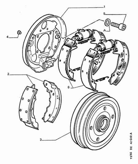 CITROËN/PEUGEOT 4241 73 - Комплект спирачна челюст vvparts.bg