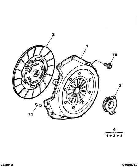 CITROËN 2052 93 - Комплект съединител vvparts.bg