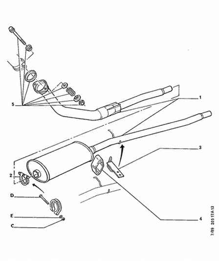 PEUGEOT 1713 31 - Тръбна връзка, изпускателна система vvparts.bg