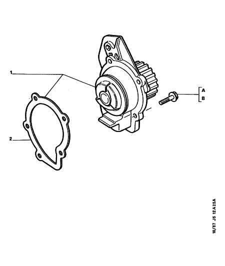 PEUGEOT 1201.60 - Водна помпа vvparts.bg