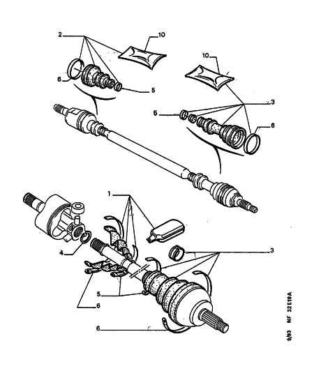 CITROËN 3293.97 - Маншон, полуоска vvparts.bg