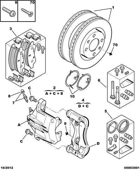 PEUGEOT 4252-59 - Комплект спирачно феродо, дискови спирачки vvparts.bg