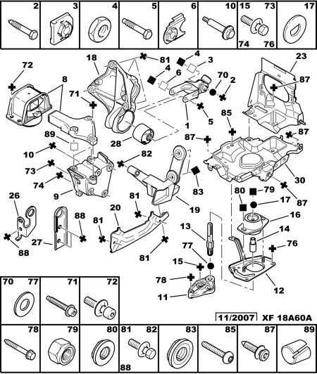 PEUGEOT 1807 P7 - Окачване, двигател vvparts.bg