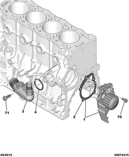 Alfa Romeo 1201 C4 - WATER PUMP vvparts.bg