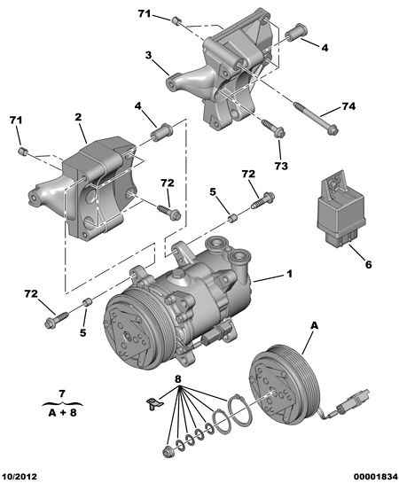 PEUGEOT (DF-PSA) 6453 EF - Компресор, климатизация vvparts.bg