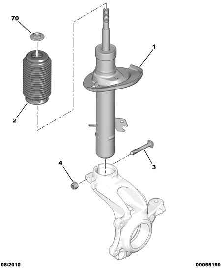 CITROËN/PEUGEOT 5202 VF - Амортисьор vvparts.bg