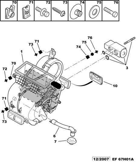 PEUGEOT 6461.K0 - Разширителен клапан, климатизация vvparts.bg