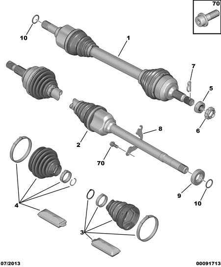 CITROËN/PEUGEOT 3272.TN - Каре комплект, полуоска vvparts.bg