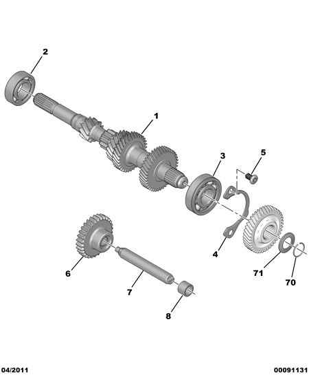 PEUGEOT 2373.17 - GEAR-BOX SHAFT BEARING vvparts.bg