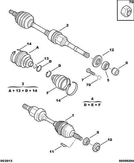 CITROËN 3272.S3 - Полуоска vvparts.bg