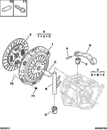 PEUGEOT (DF-PSA) 2050 S9 - Комплект съединител vvparts.bg