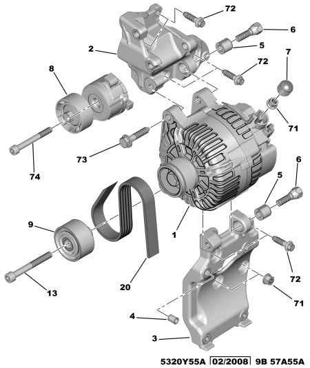 CITROËN 5751.F4 - Паразитна / водеща ролка, пистов ремък vvparts.bg