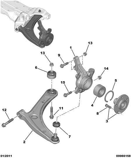 CITROËN/PEUGEOT 3520V0* - Носач, окачване на колелата vvparts.bg