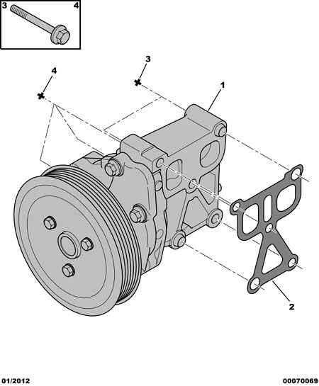 Mitsubishi 1201 K4 - Водна помпа vvparts.bg