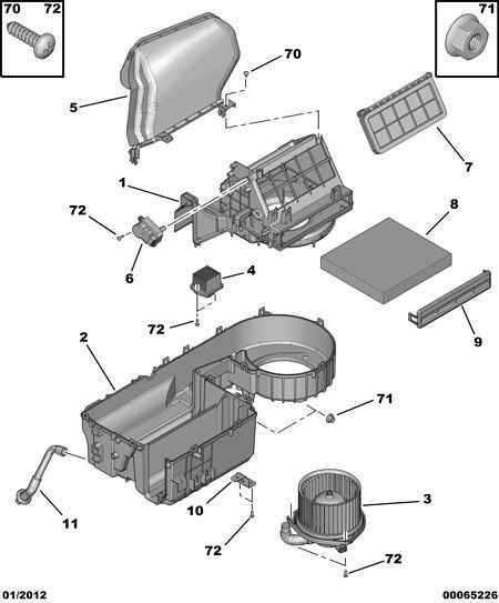 PEUGEOT (DF-PSA) 6479 E9 - Филтър купе (поленов филтър) vvparts.bg