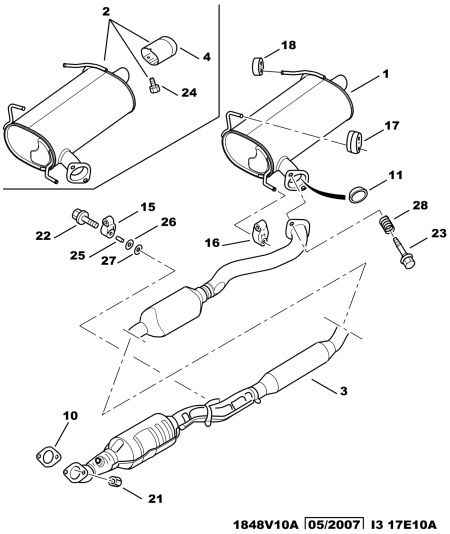 PEUGEOT 1712 C5 - Уплътнителен пръстен, изпуск. тръба vvparts.bg