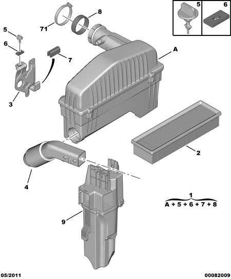 PEUGEOT 1444 EG - Въздушен филтър vvparts.bg