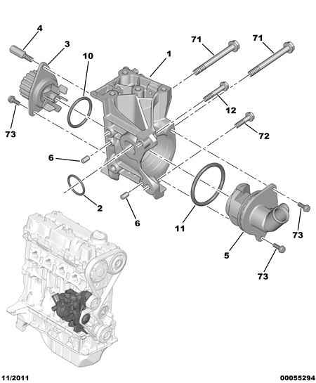 PEUGEOT 1201.G2 - Водна помпа vvparts.bg