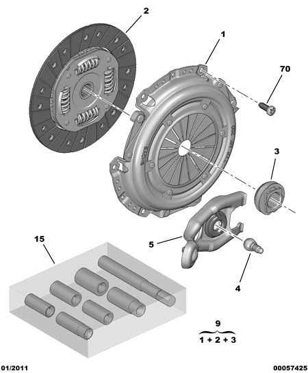 CITROËN 2050.Q6 - Комплект съединител vvparts.bg