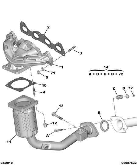 CITROËN 1731 KK - Катализатор vvparts.bg