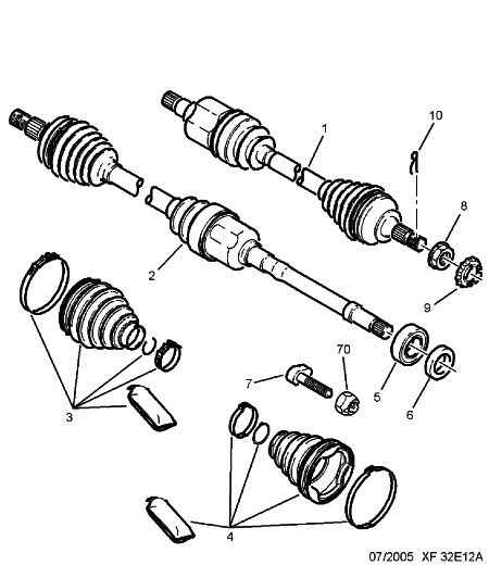 CITROËN 3273 AH - Полуоска vvparts.bg