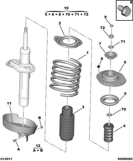 CITROËN 5002.RY - Пружина за ходовата част vvparts.bg