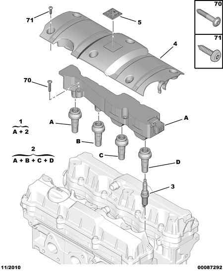 CITROËN/PEUGEOT 5960 F3 - Запалителна свещ vvparts.bg