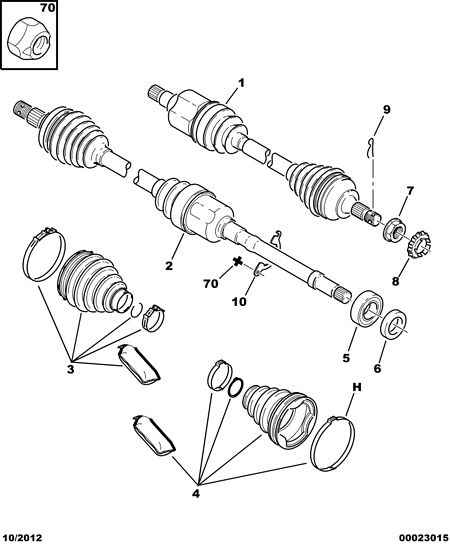 DS 3272.LW - Каре комплект, полуоска vvparts.bg