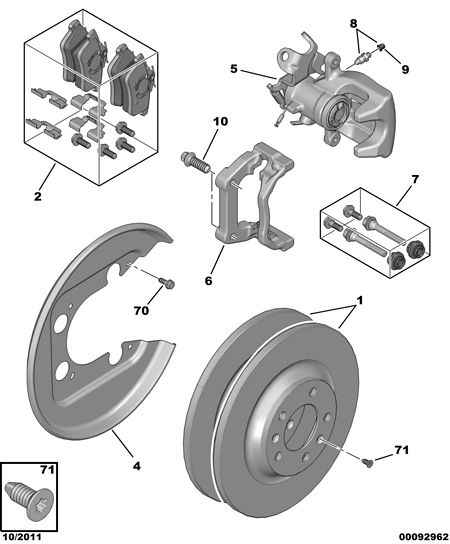 CITROËN/PEUGEOT 4401 Q2 - Спирачен апарат vvparts.bg