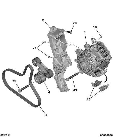 CITROËN (DF-PSA) 5751-K3 - Пистов ремък vvparts.bg