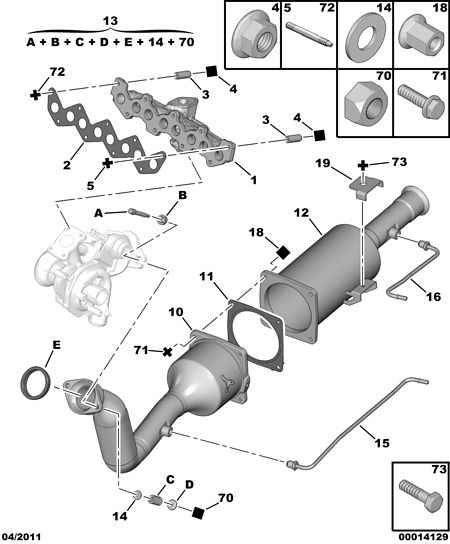 PEUGEOT 1731 NG - Филтър за сажди / твърди частици, изпускателна система vvparts.bg