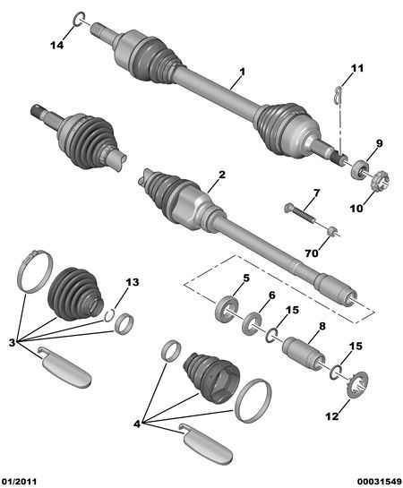 Vauxhall 3293 33 - DRIVESHAFT GAITER KIT vvparts.bg