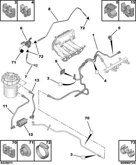 CITROËN/PEUGEOT 1567 C8 - Горивен филтър vvparts.bg