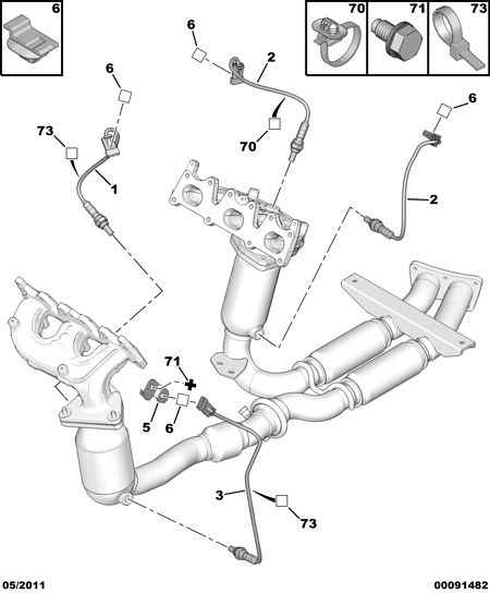 PEUGEOT (DF-PSA) 1628 KY - Ламбда-сонда vvparts.bg