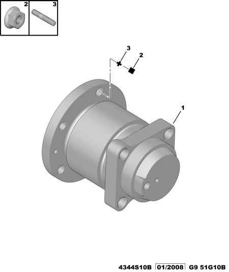 CITROËN 3748 A3 - Комплект колесен лагер vvparts.bg