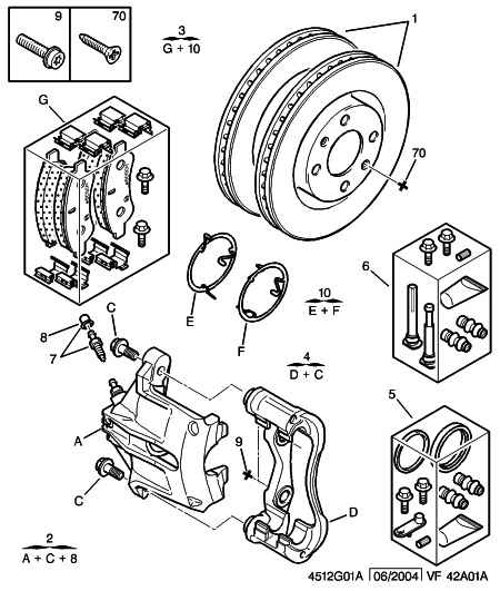 CITROËN 4253 41 - Комплект спирачно феродо, дискови спирачки vvparts.bg