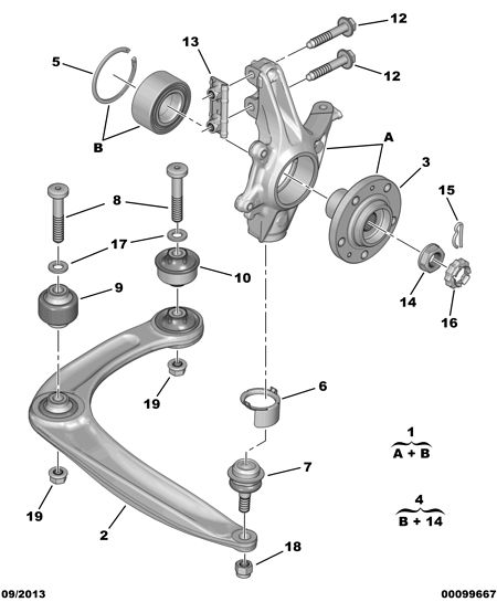 PEUGEOT (DF-PSA) 3307 96 - Главина на колелото vvparts.bg