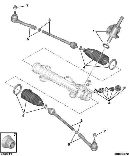 CITROËN 4066.85 - Напречна кормилна щанга vvparts.bg