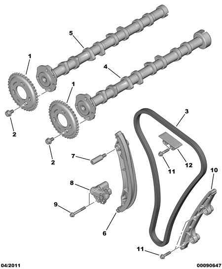 FIAT 96 758 059 80 - Комплект ангренажна верига vvparts.bg