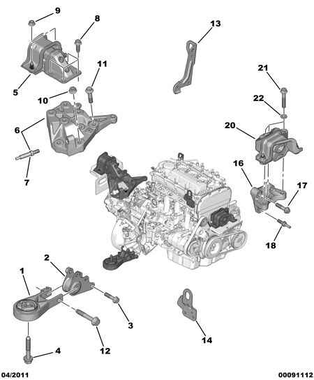 Gehl 1821 30 - ENGINE MOUNTING BRACKET vvparts.bg