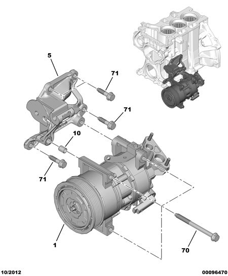 DS 96 722 470 80 - Компресор, климатизация vvparts.bg